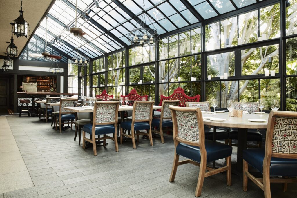 Five Crowns Greenhouse dining room - for private parties
