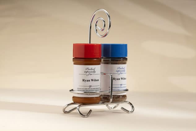 Seasoned Salt & Pepper with Caddy Back Can Be Personalized