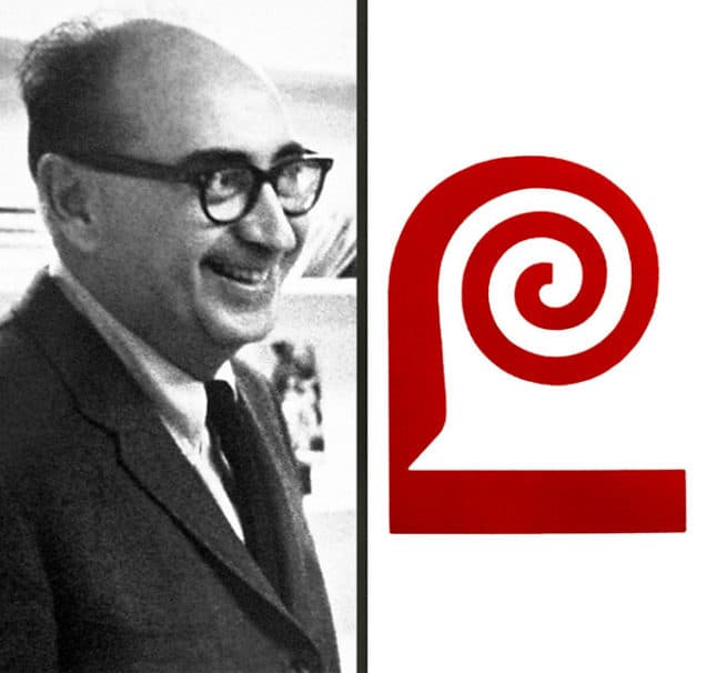 Designer Saul Bass with the