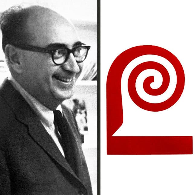 Designer Saul Bass with the