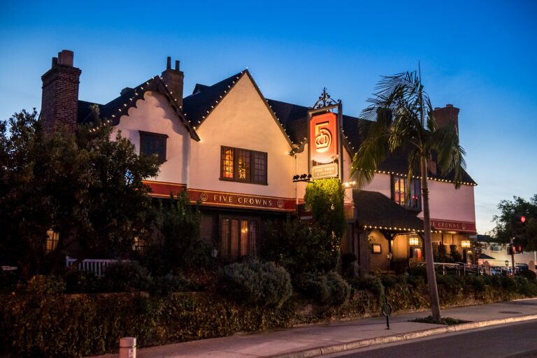 Five Crowns steak house in Corona del Mar
