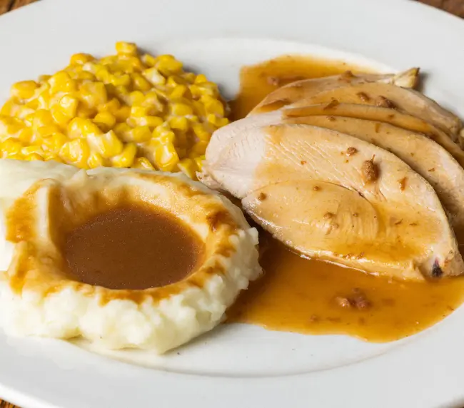 Thanksgiving turkey dinner at Tam O'Shanter in Los Angeles